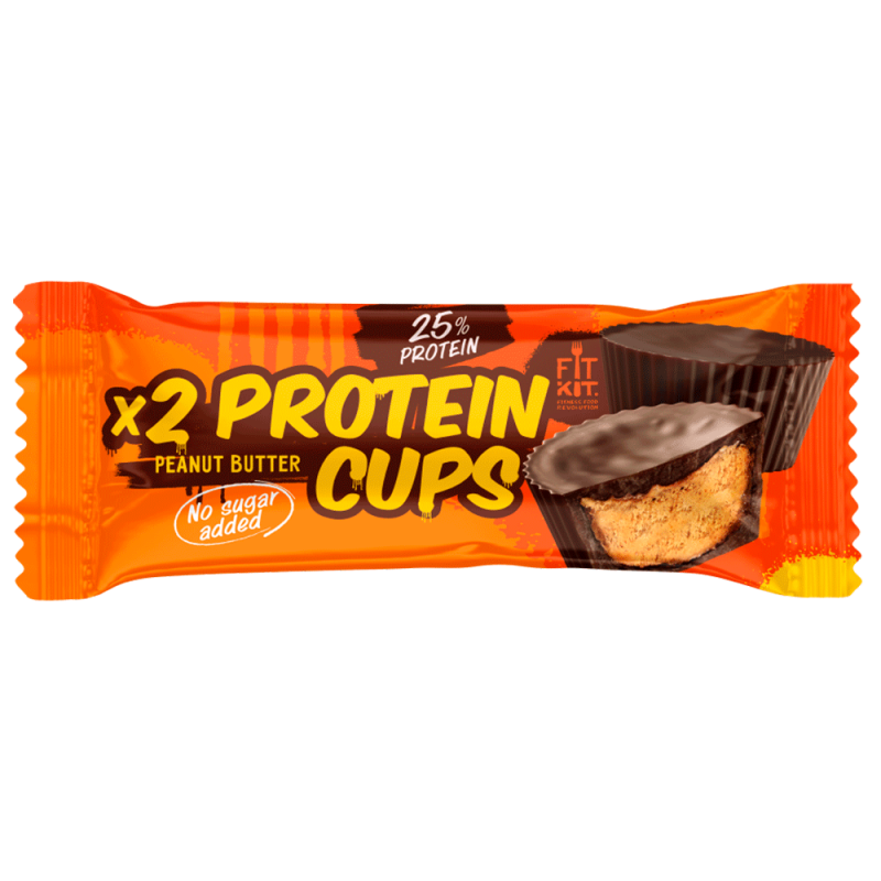 Протеиновые конфеты глазированные "Арахисовая паста" Protein Cups FitKit